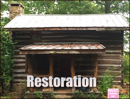 Historic Log Cabin Restoration  Fairfax Station, Virginia
